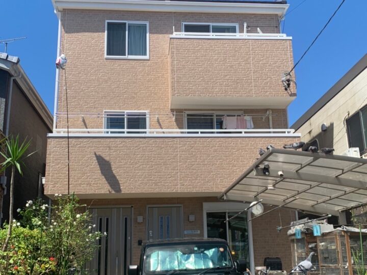静岡市駿河区Y様邸　外壁塗装工事　シーリング打ち替え工事