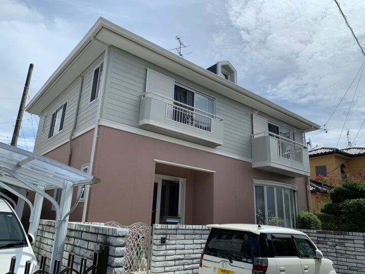 静岡市葵区T様邸(積水ハウス)　外壁・屋根塗装工事　シーリング打ち替え工事