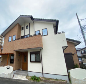 静岡市清水区H様邸　外壁塗装工事　シーリング打ち替え工事