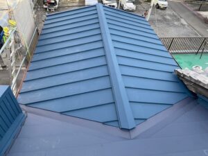 静岡市葵区Ｓ様邸　外壁・屋根塗装工事　屋根カバー工法