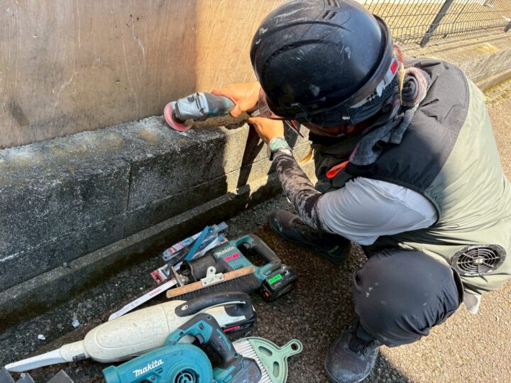 フェンス撤去工事
