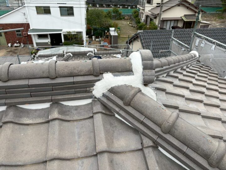 屋根漆喰工事