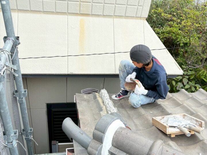 屋根漆喰工事